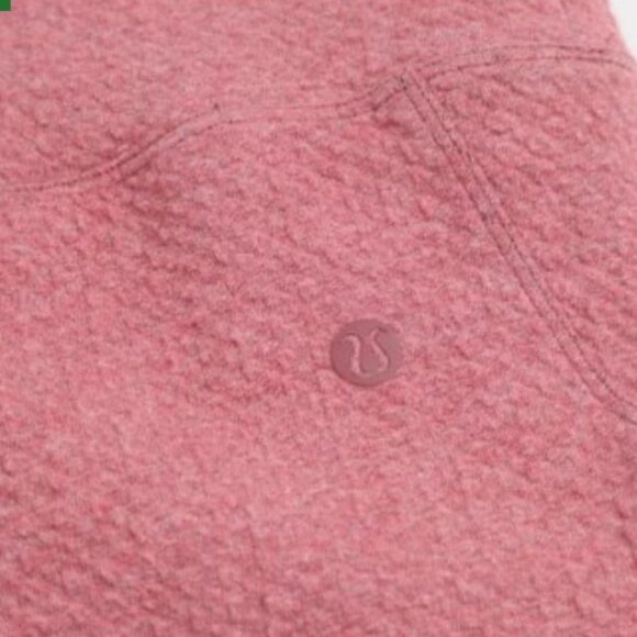 Lululemon Womens Catch a Moment Textured Crewneck Sweatshirt Size 8 Dusty Rose - Picture 7 of 7